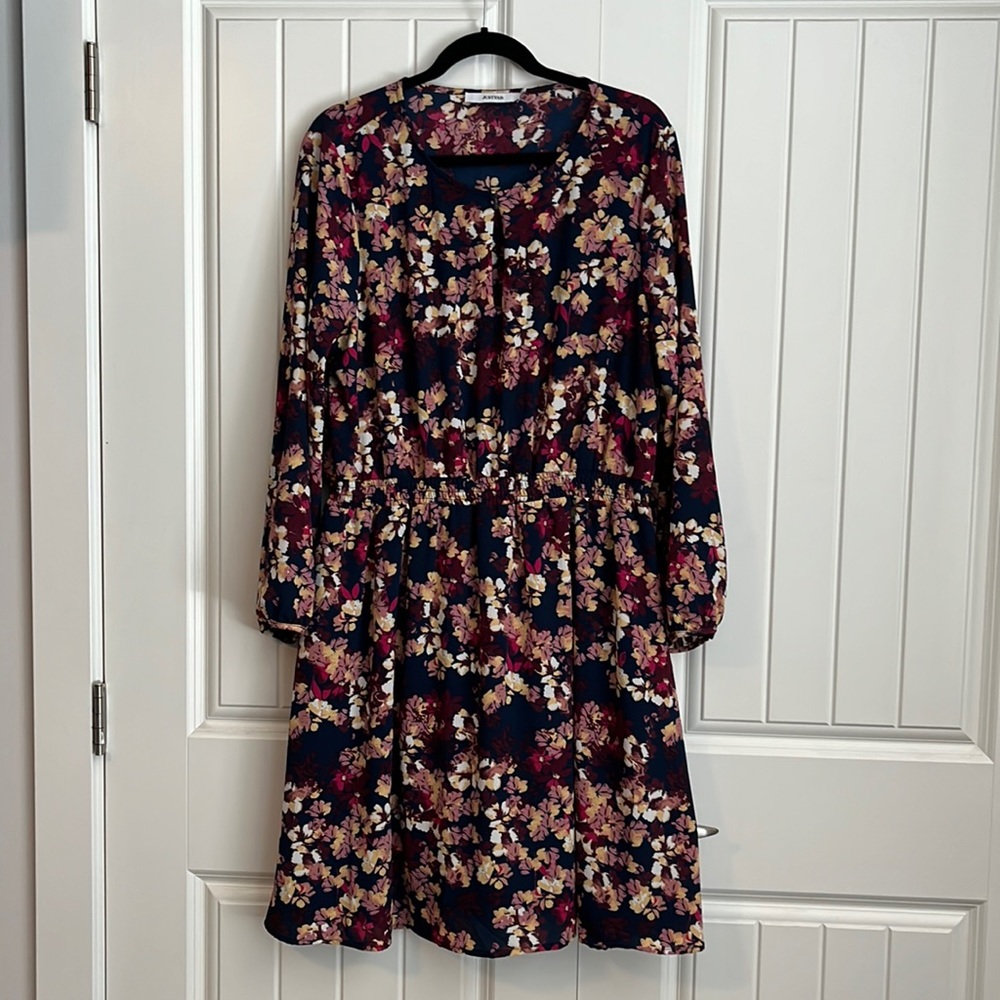 Fall floral dress